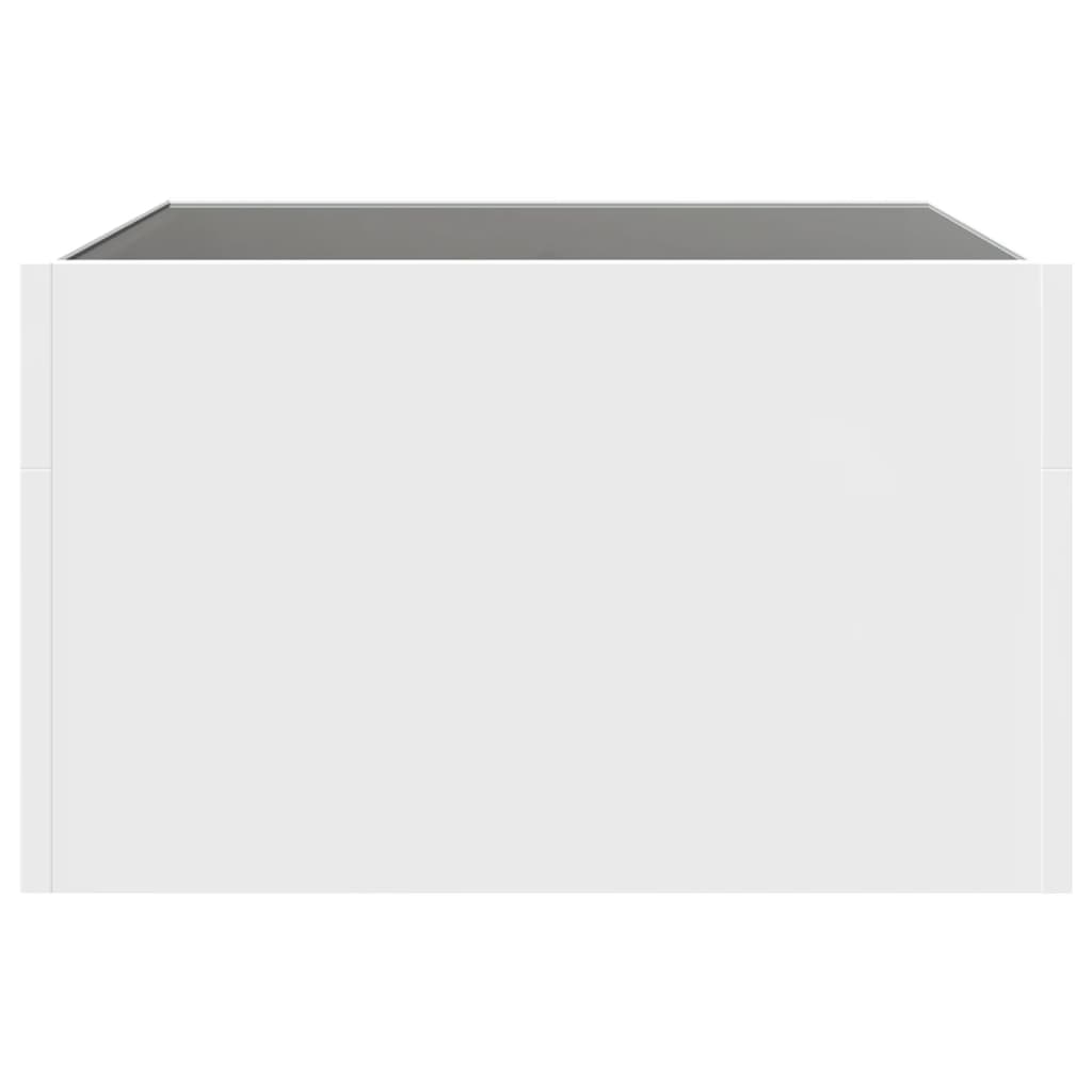 Table basse avec LED infini blanc 50x50x30 cm