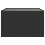 Table basse avec LED infini noir 50x50x30 cm