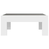 Table basse avec LED infini blanc 70x50x30 cm