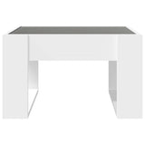 Coffee table with white infinity LED 50x53x30 cm