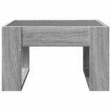 Table basse avec LED infini sonoma gris 50x53x30 cm