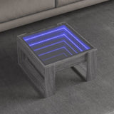 Table basse avec LED infini sonoma gris 50x53x30 cm