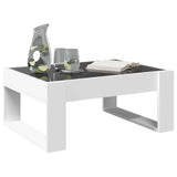 Coffee table with white infinity LED 70x53x30 cm