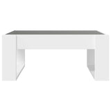 Coffee table with white infinity LED 70x53x30 cm