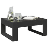 Table basse avec LED infini noir 70x53x30 cm