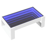 Couchtisch mit weißer Infinity-LED 90x53x30 cm