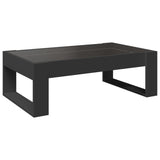 Coffee table with LED infinity black 90x53x30 cm