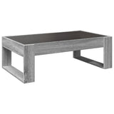 Table basse avec LED infini sonoma gris 90x53x30 cm