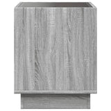 Table basse avec LED infini sonoma gris 40x40x50 cm