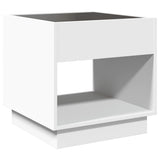 Table basse avec LED infini blanc 50x50x50 cm