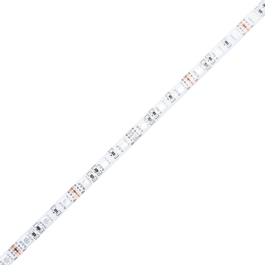 Couchtisch mit schwarzer Infinity-LED 70x50x50 cm