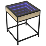 Couchtisch mit LED Infinity Sonoma-Eiche 40x40x51 cm