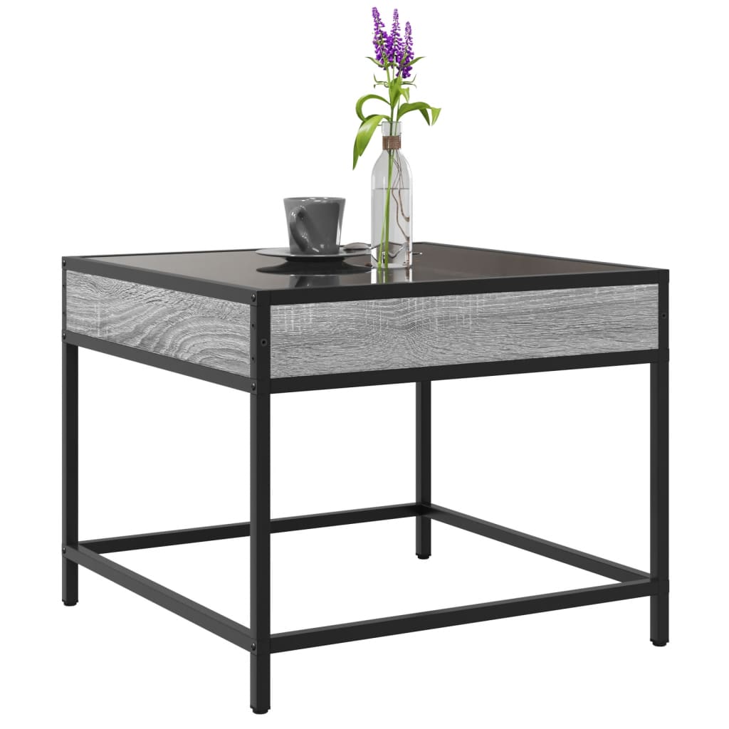 Infinity Sonoma Grey LED Coffee Table 50x50x41 cm