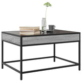 Table basse avec LED infini sonoma gris 70x50x41 cm