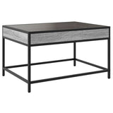 Table basse avec LED infini sonoma gris 70x50x41 cm