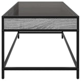 Table basse avec LED infini sonoma gris 90x50x41 cm