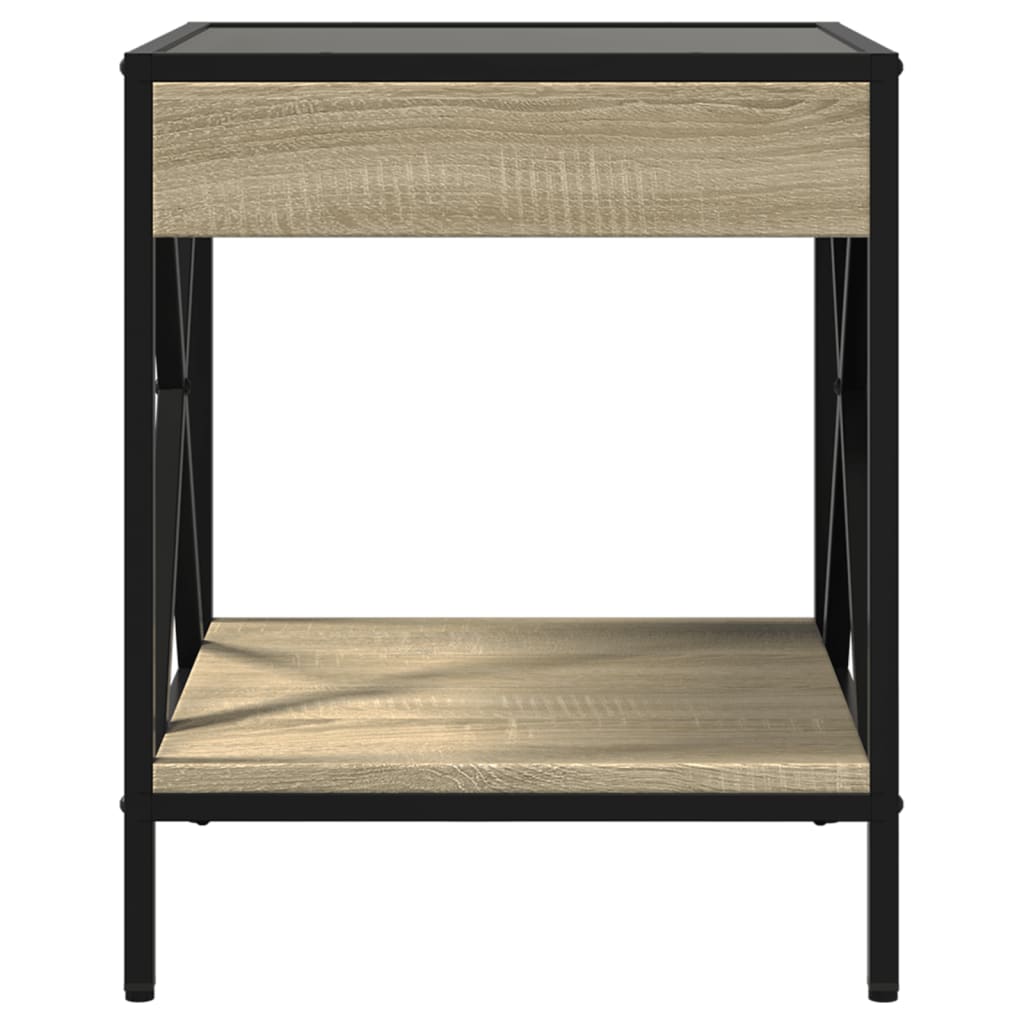 Infinity LED coffee table sonoma oak 40x40x49 cm