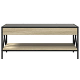 Coffee table with infinite LED sonoma oak 90x50x38 cm