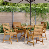 Ensemble à manger de jardin 5 pcs Bois d'acacia solide