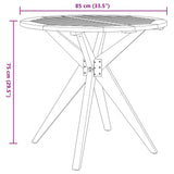 Ensemble à manger de jardin 3 pcs Bois d'acacia solide