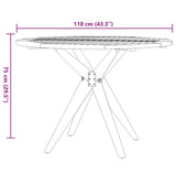 Ensemble à manger de jardin 5 pcs Bois d'acacia solide