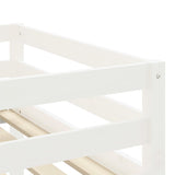 Lit mezzanine pour enfants avec rideaux sans matelas 80x200 cm