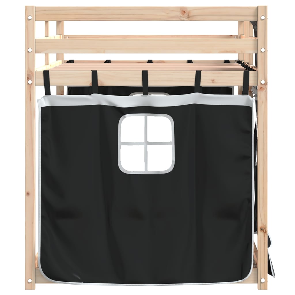 Lit superposé sans matelas 90x200 cm bois de pin massif