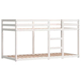 Lit superposé sans matelas 90x200 cm bois de pin massif