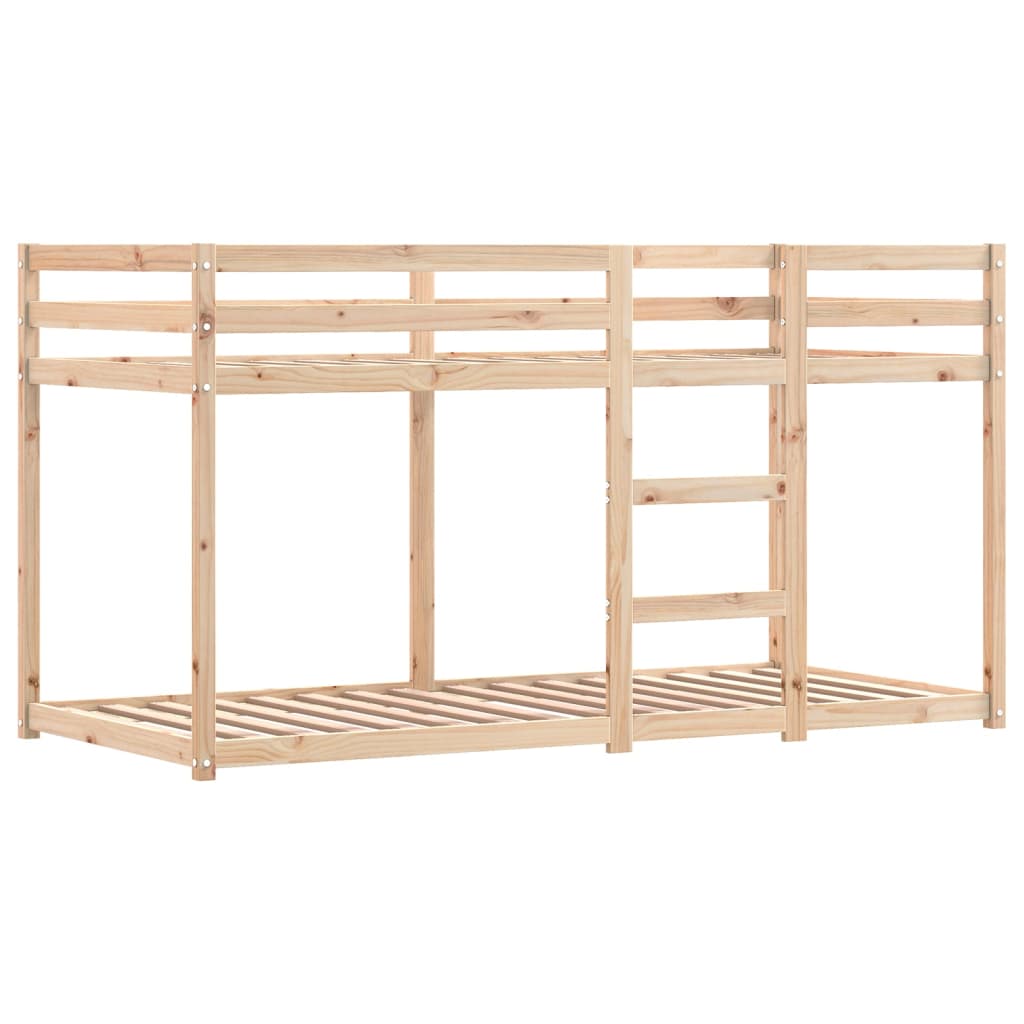 Lit superposé sans matelas bleu 80x200 cm bois de pin massif