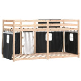 Lit superposé sans matelas 90x190 cm bois de pin massif