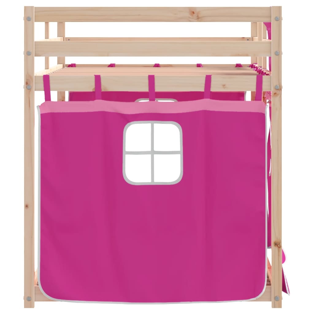 Lit superposé sans matelas 90x190 cm bois de pin massif