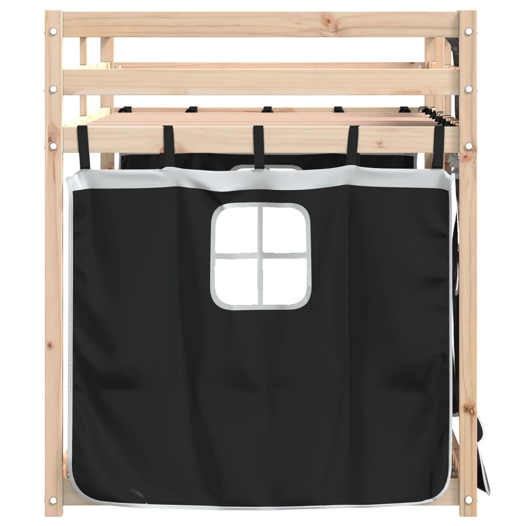 Lit superposé sans matelas 75x190 cm bois de pin massif