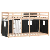 Lit superposé sans matelas 75x190 cm bois de pin massif