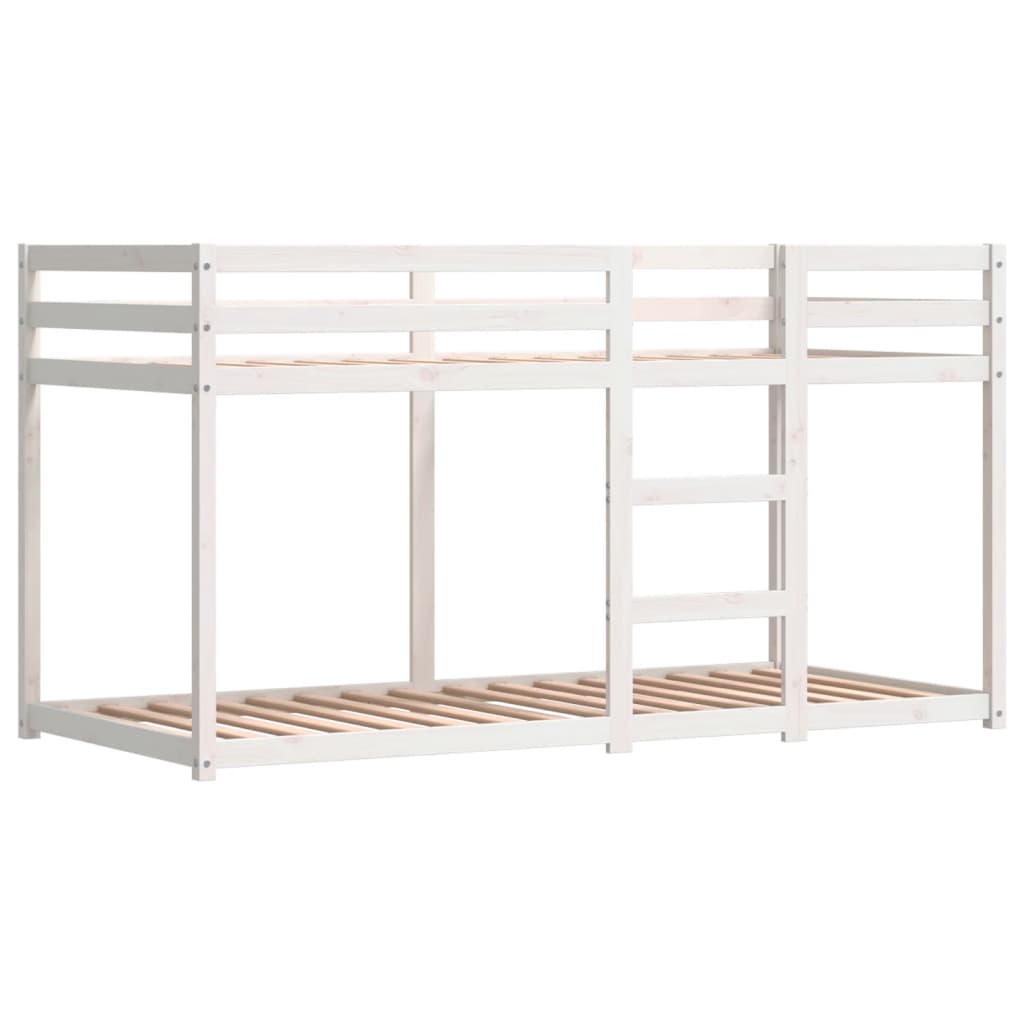 Lit superposé sans matelas rose 75x190 cm bois de pin massif