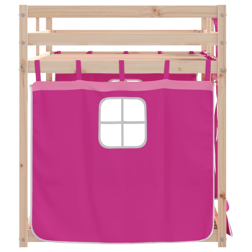 Lit superposé sans matelas 90x200 cm bois de pin massif