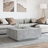 Couchtisch mit betongrauer Infinity-LED 100x100x40 cm