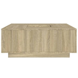 Table basse chêne sonoma 100x100x40 cm bois d'ingénierie