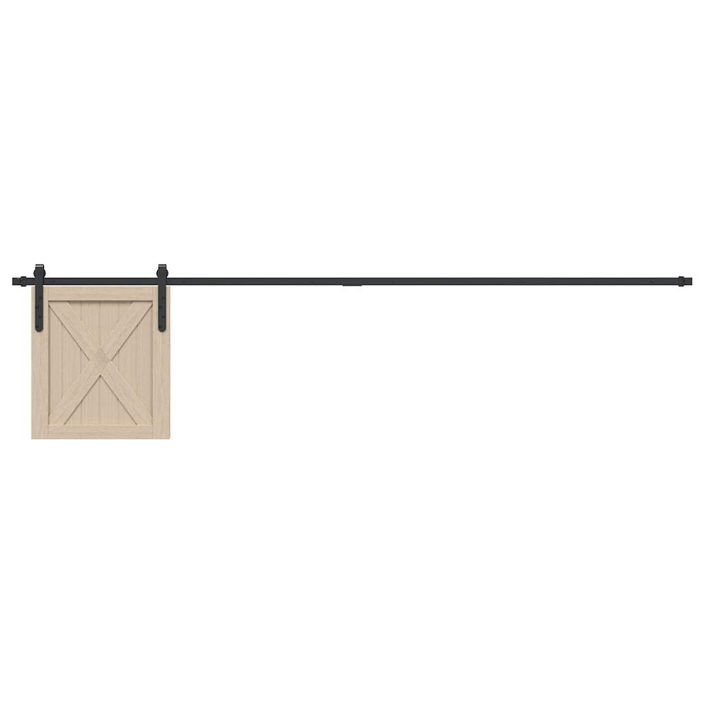 Kit de porte d'armoire coulissante 213 cm acier au carbone