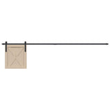 Kit de porte d'armoire coulissante 213 cm acier au carbone