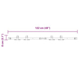 Kit de porte d'armoire coulissante 122 cm acier au carbone