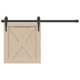 Kit de porte d'armoire coulissante 91 cm acier au carbone