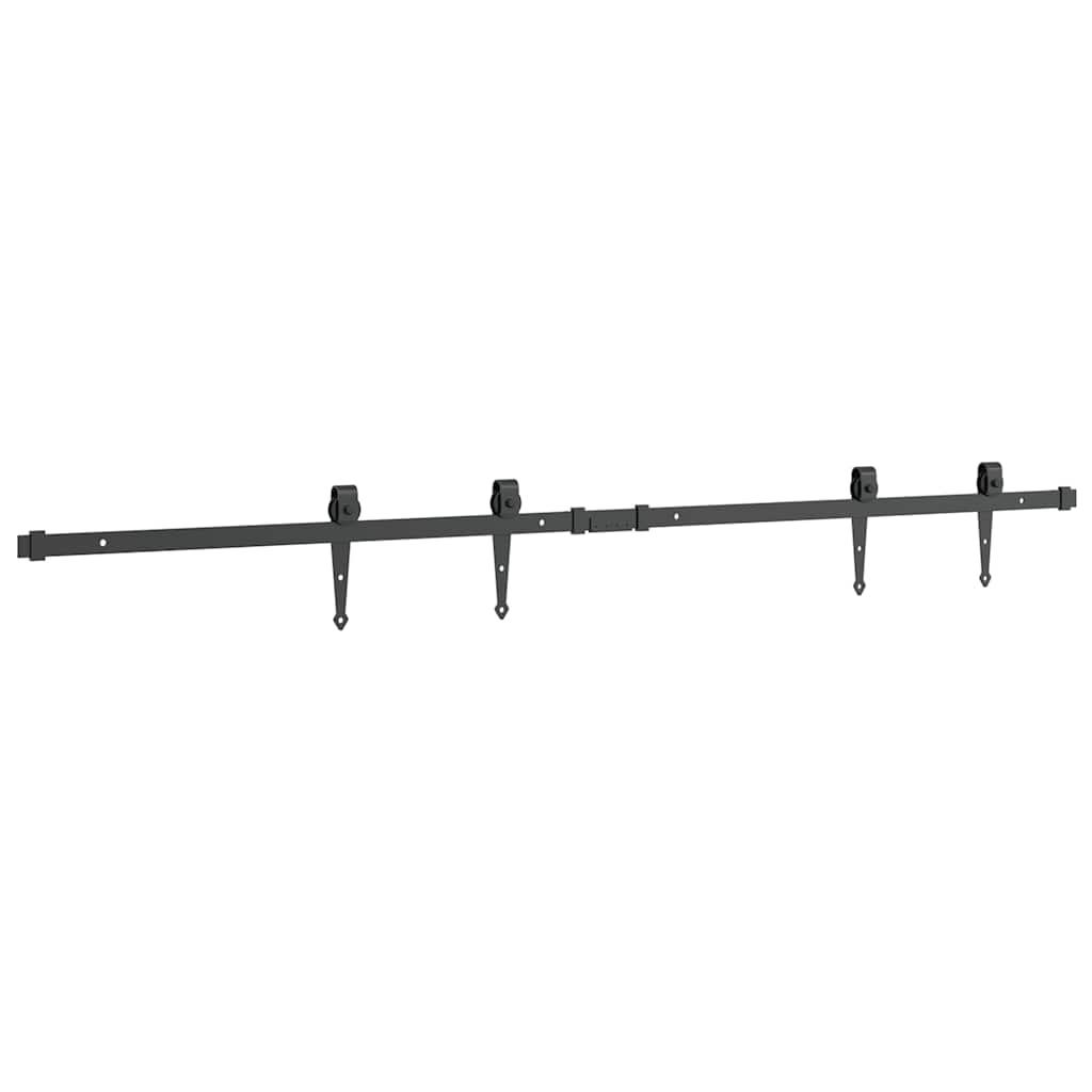 Kit de porte d'armoire coulissante 152 cm acier au carbone