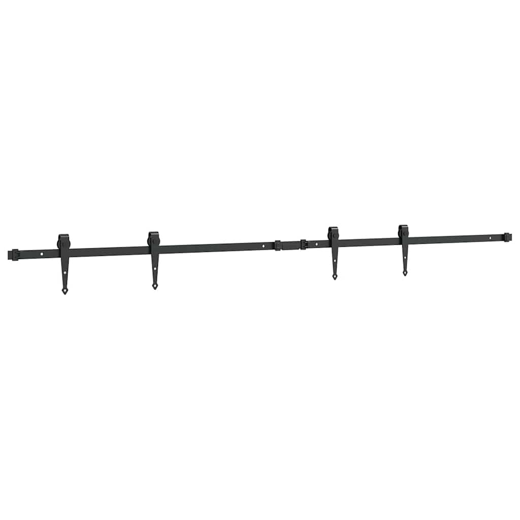 Kit de porte d'armoire coulissante 183 cm acier au carbone