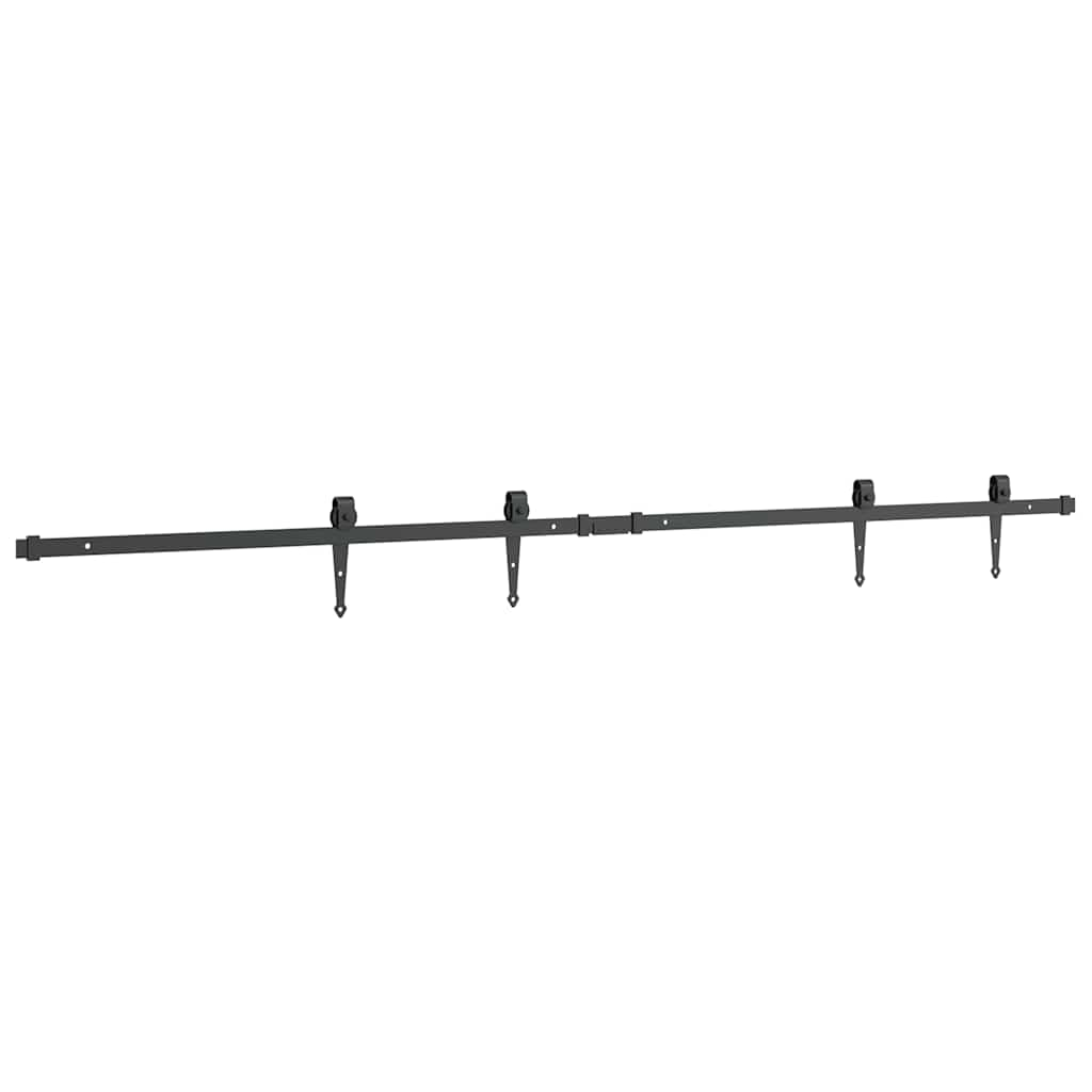 Kit de porte d'armoire coulissante 183 cm acier au carbone