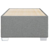 Cadre de lit sans matelas gris clair 80x200 cm tissu