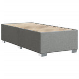 Cadre de lit sans matelas gris clair 80x200 cm tissu