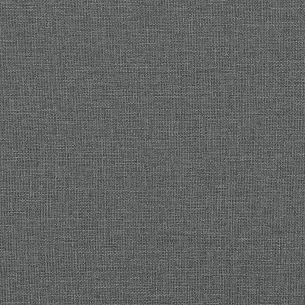 Cadre de lit sans matelas gris foncé 80x200 cm tissu