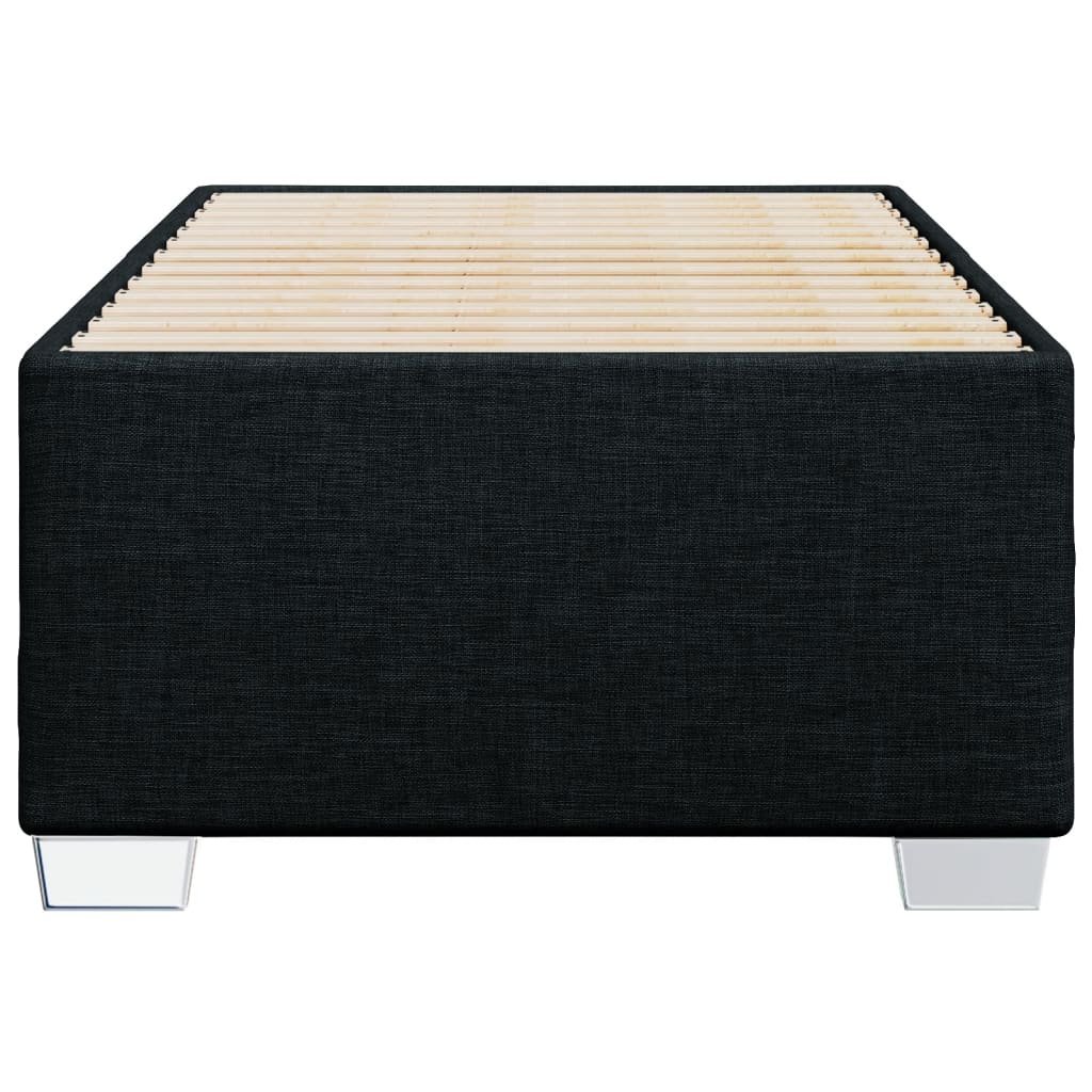 Cadre de lit sans matelas noir 80x200 cm tissu