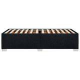 Cadre de lit sans matelas noir 80x200 cm tissu