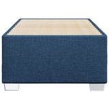 Bed frame without mattress blue 80x200 cm fabric